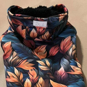 Őszi lomb mintás kutya esőkabát, Őszi lomb mintás kutyakabát